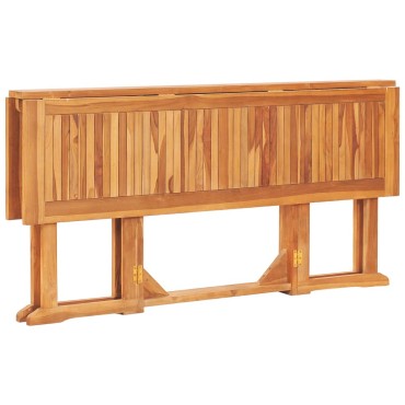 vidaXL Τραπέζι Κήπου Butterfly Πτυσσόμενο 150x90x75cm Μασίφ Ξύλο Teak 1 τεμ.