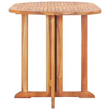 vidaXL Τραπέζι Κήπου Butterfly Πτυσσόμενο 120x70x75cm Μασίφ Ξύλο Teak 1 τεμ.