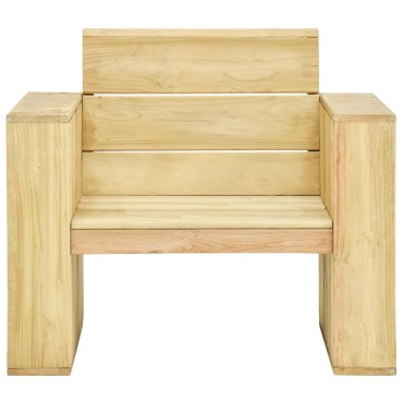 vidaXL Καρέκλα Κήπου 89x76x76cm από Εμποτισμένο Ξύλο Πεύκου 1 τεμ.