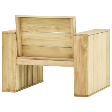 vidaXL Καρέκλα Κήπου 89x76x76cm από Εμποτισμένο Ξύλο Πεύκου 1 τεμ.