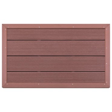 vidaXL Πάτωμα για Ηλιακή Ντουζιέρα Καφέ 101 x 63 x 5,5 εκ. από WPC