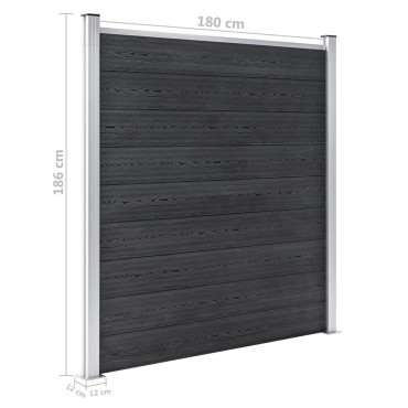 vidaXL Πάνελ Περίφραξης Γκρι 180x186cm από WPC