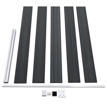 vidaXL Πάνελ Περίφραξης Γκρι 175x105cm από WPC