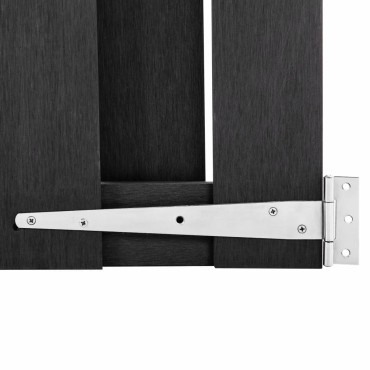 vidaXL Πόρτα Φράχτη Γκρι 100 x 60 εκ. από WPC