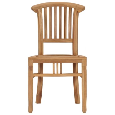 vidaXL Καρέκλες Κήπου 2 τεμ. από Μασίφ Ξύλο Teak 48x44cm