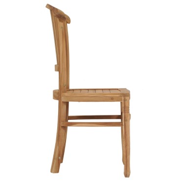 vidaXL Καρέκλες Κήπου 2 τεμ. από Μασίφ Ξύλο Teak 48x44cm