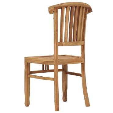 vidaXL Καρέκλες Κήπου 2 τεμ. από Μασίφ Ξύλο Teak 48x44cm