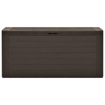 vidaXL Μπαούλο Αποθήκευσης Κήπου Καφέ 116x44x55cm 1 τεμ.