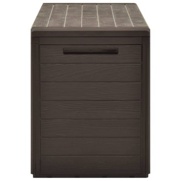 vidaXL Μπαούλο Αποθήκευσης Κήπου Καφέ 116x44x55cm 1 τεμ.
