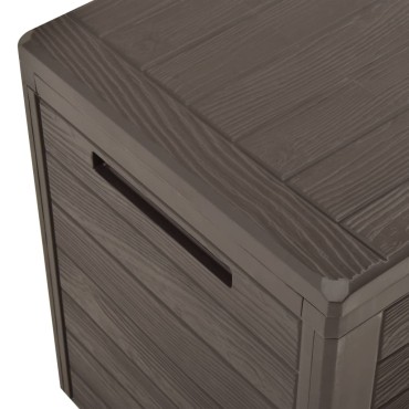 vidaXL Μπαούλο Αποθήκευσης Κήπου Καφέ 116x44x55cm 1 τεμ.