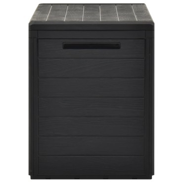vidaXL Μπαούλο Αποθήκευσης Κήπου Ανθρακί 78x44x55cm 1 τεμ.