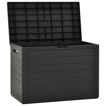 vidaXL Μπαούλο Αποθήκευσης Κήπου Ανθρακί 78x44x55cm 1 τεμ.