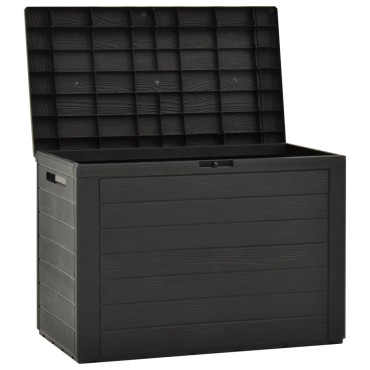 vidaXL Μπαούλο Αποθήκευσης Κήπου Ανθρακί 78x44x55cm 1 τεμ.
