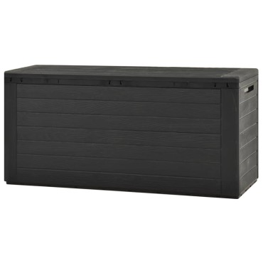 vidaXL Μπαούλο Αποθήκευσης Κήπου Ανθρακί 116x44x55cm 1 τεμ.