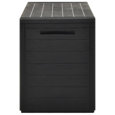 vidaXL Μπαούλο Αποθήκευσης Κήπου Ανθρακί 116x44x55cm 1 τεμ.