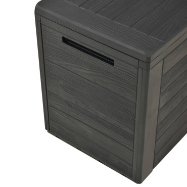 vidaXL Μπαούλο Αποθήκευσης Κήπου Ανθρακί 116x44x55cm 1 τεμ.