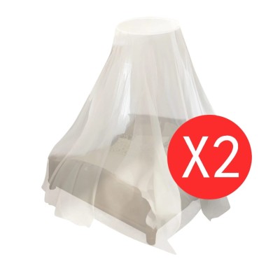 vidaXL Κουνουπιέρα Στρογγυλή 2 τεμ. 56 x 325 x 230 εκ.