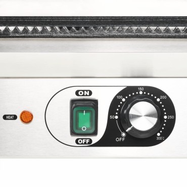 vidaXL Τοστιέρα Ραβδωτή Panini 1800 W 31x30,5x20 εκ. Ανοξείδωτο Ατσάλι