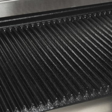 vidaXL Τοστιέρα Ραβδωτή Panini 1800 W 31x30,5x20 εκ. Ανοξείδωτο Ατσάλι
