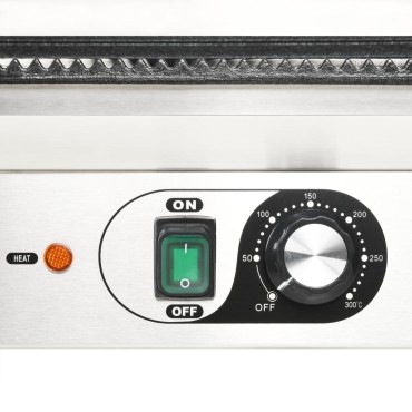 vidaXL Τοστιέρα Διπλή Ραβδωτή Panini 3600 W 57 x 30,5 x 20 εκ.