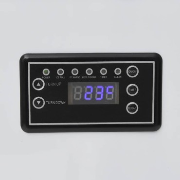 vidaXL Παγομηχανή Μαύρη 45 κ. / 24 ώρες
