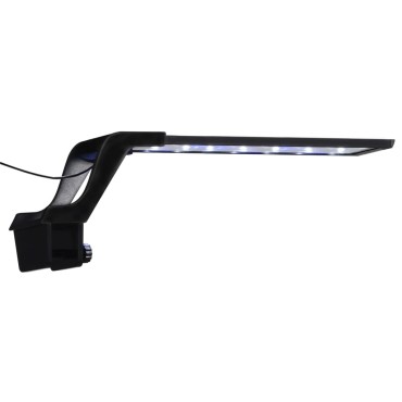 vidaXL Φωτιστικό Ενυδρείου LED με Σφιγκτήρα Μπλε/Λευκό 35-55 εκ.