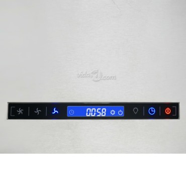 vidaXL Απορροφητήρας Νησίδα Κρεμαστός Αφής με LCD Ανοξ. Ατσάλι 55x37x(62-133,5)cm
