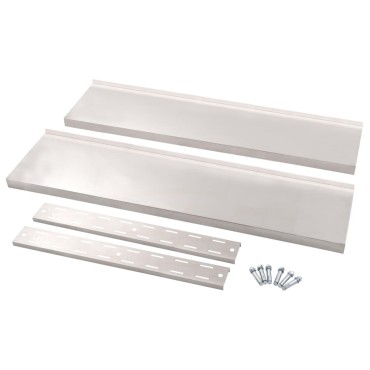 vidaXL Ράφι Τοίχου 2 Επιπέδων 120x30cm από Ανοξείδωτο Ατσάλι 1 τεμ.