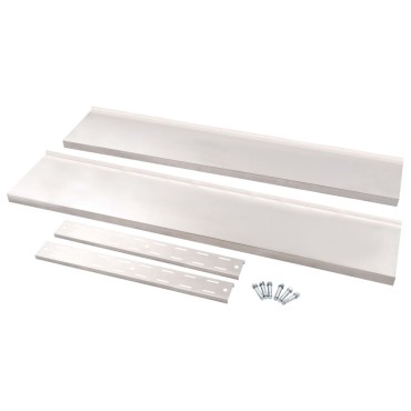 vidaXL Ράφι Τοίχου 2 Επιπέδων 150x30cm από Ανοξείδωτο Ατσάλι 1 τεμ.