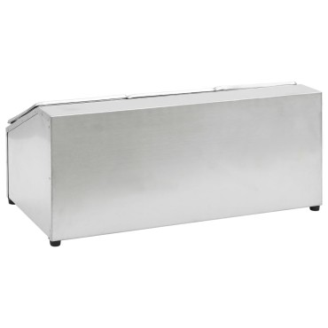 vidaXL Βάση για Λεκάνες Gastronorm με 3 Σκεύη GN 1/6 Ανοξείδωτο Ατσάλι