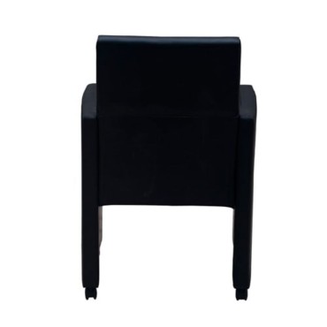 vidaXL Καρέκλες Τραπεζαρίας 2 τεμ. Μαύρες Συνθ. Δέρμα 58,5x65x88cm