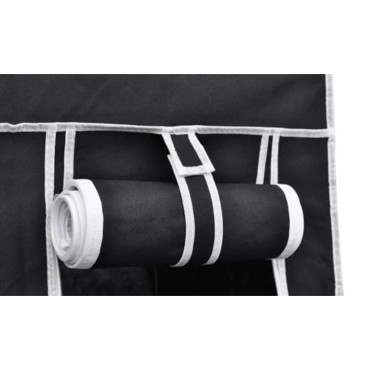 vidaXL Ντουλάπα Αναδιπλούμενη Μαύρη 110x45x175cm 1 τεμ.