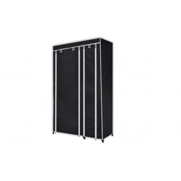 vidaXL Ντουλάπες 2 τεμ. Μαύρες Υφασμάτινες 110x45x175cm