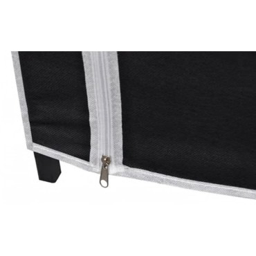 vidaXL Ντουλάπες 2 τεμ. Μαύρες Υφασμάτινες 110x45x175cm