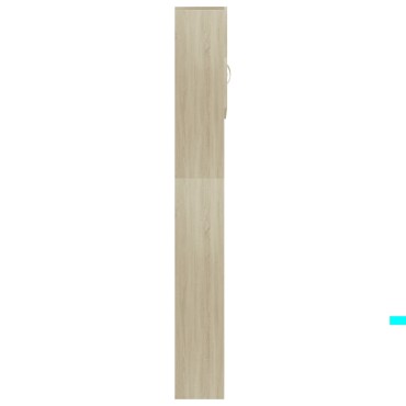 vidaXL Ντουλάπι Πλυντηρίου Χρώμα Sonoma Δρυς 64x25,5x190εκ Επεξ. Ξύλο