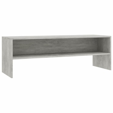 vidaXL Έπιπλο Τηλεόρασης Γκρι Σκυροδέματος 120x40x40cm Επεξ. Ξύλο