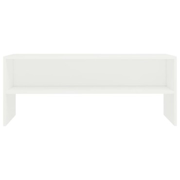 vidaXL Έπιπλο Τηλεόρασης Λευκό 100x40x40cm από Επεξ. Ξύλο