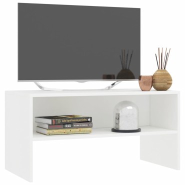 vidaXL Έπιπλο Τηλεόρασης Λευκό 80x40x40cm από Επεξ. Ξύλο