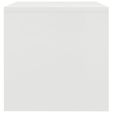 vidaXL Κομοδίνο Λευκό 40x30x30cm από Επεξ. Ξύλο 1 τεμ.