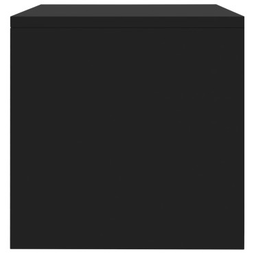 vidaXL Κομοδίνα 2 τεμ. Μαύρα 40x30x30cm από Επεξ. Ξύλο