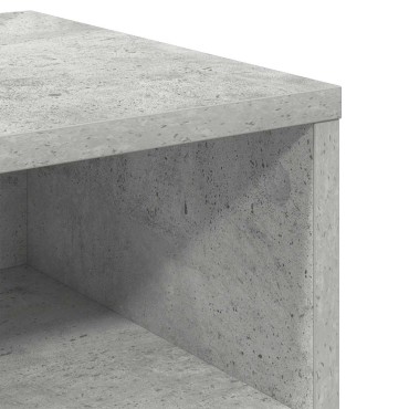 vidaXL Κομοδίνο Γκρι του Σκυροδέματος 40x30x30cm από Επεξ. Ξύλο 1 τεμ.