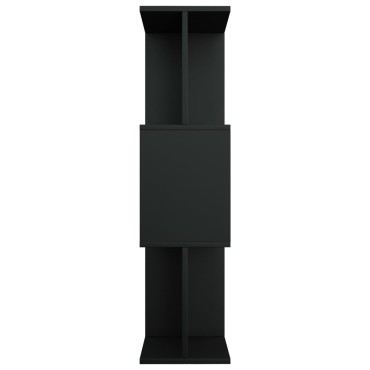 vidaXL Βιβλιοθήκη/Διαχωριστικό Χώρου Μαύρο 80x24x96cm Επεξ. Ξύλο 1 τεμ.