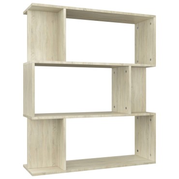 vidaXL Βιβλιοθήκη/Διαχωριστικό Sonoma Δρυς 80x24x96cm Επεξ. Ξύλο 1 τεμ.