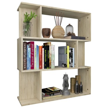 vidaXL Βιβλιοθήκη/Διαχωριστικό Sonoma Δρυς 80x24x96cm Επεξ. Ξύλο 1 τεμ.