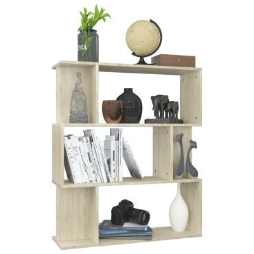 vidaXL Βιβλιοθήκη/Διαχωριστικό Sonoma Δρυς 80x24x96cm Επεξ. Ξύλο 1 τεμ.