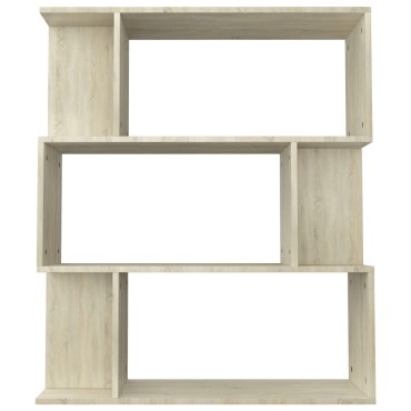 vidaXL Βιβλιοθήκη/Διαχωριστικό Sonoma Δρυς 80x24x96cm Επεξ. Ξύλο 1 τεμ.