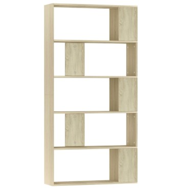 vidaXL Βιβλιοθήκη/Διαχωριστικό Sonoma Δρυς 80x24x159cm Επεξ. Ξύλο 1 τεμ.