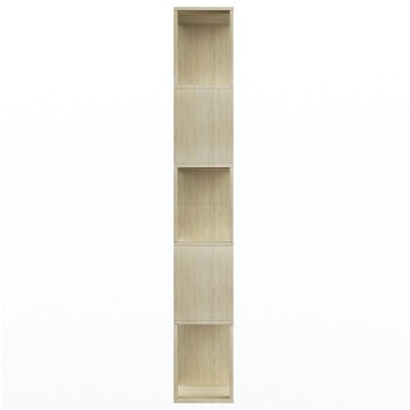 vidaXL Βιβλιοθήκη/Διαχωριστικό Sonoma Δρυς 80x24x159cm Επεξ. Ξύλο 1 τεμ.