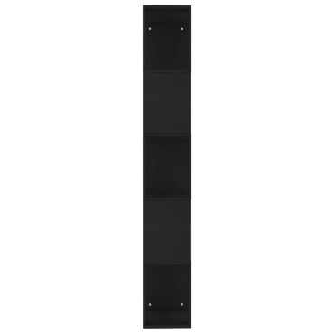 vidaXL Βιβλιοθήκη/Διαχωριστικό Χώρου Μαύρη 45x24x159cm Επεξ. Ξύλο 1 τεμ.