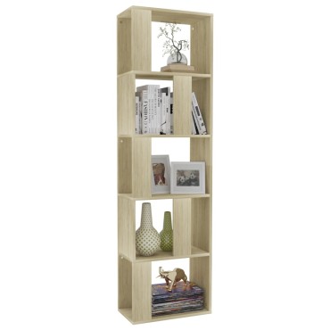 vidaXL Βιβλιοθήκη/Διαχωριστικό Sonoma Δρυς 45x24x159cm Επεξ. Ξύλο 1 τεμ.